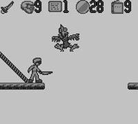 une photo d'Ã©cran de The Pagemaster sur Nintendo Game Boy